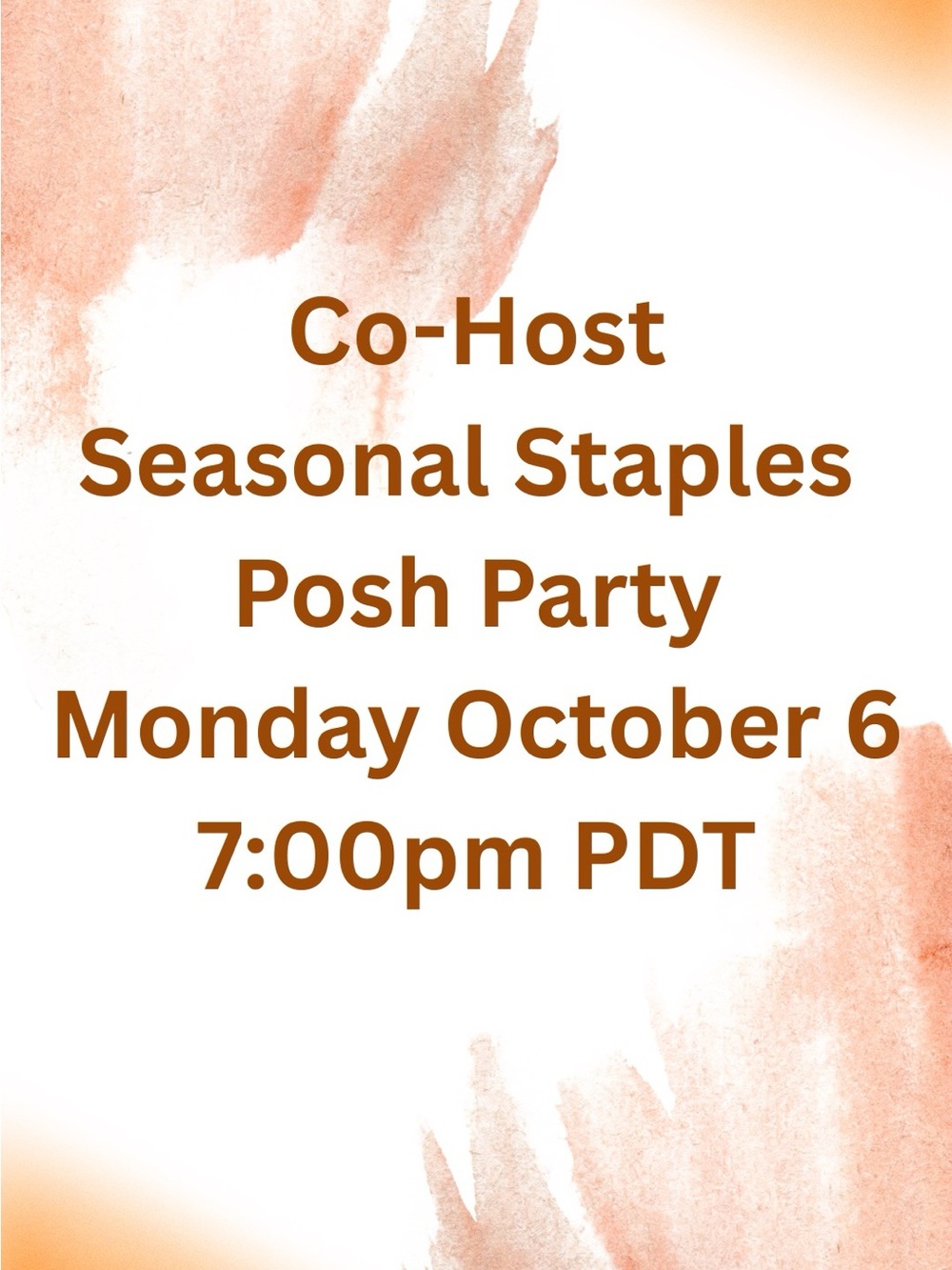 Co Host Seasonal Staples Posh Party